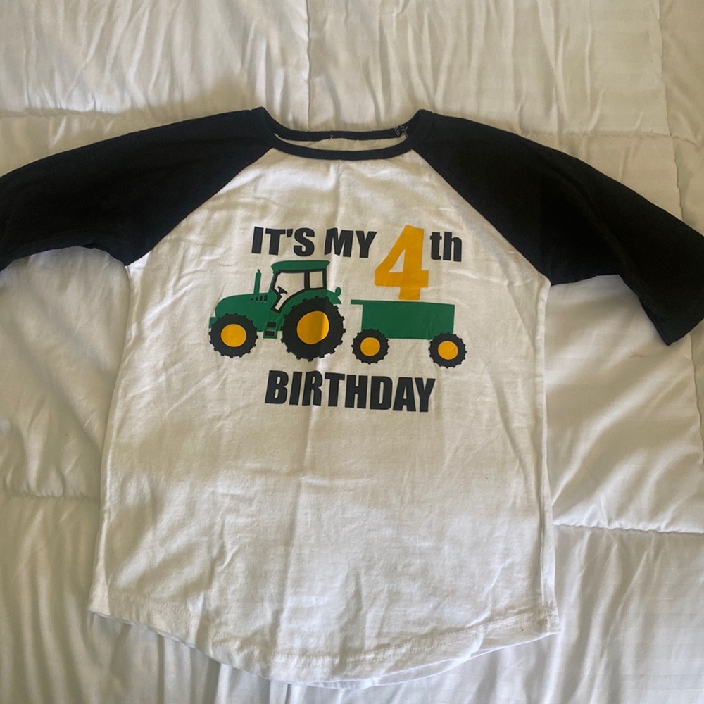 Birthday tractor shirt